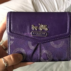 Coach purple wallet